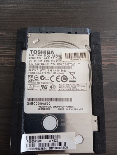 Disque dur toshiba 500 - dur,
