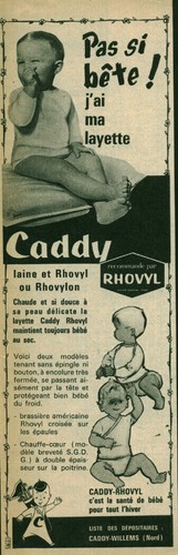 Publicité ancienne layette