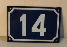 plaque émaillée de rue