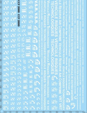 DECALCOMANIE DECALS  1/43 pompier vehicules risque ccf 2000 18 112 vrt sanitaire