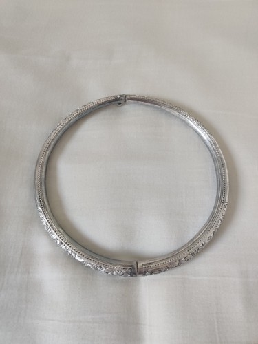 Collier torque argent ancien - collier,