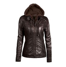 Veste en cuir véritable