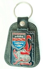 PORTE CLÉ Insigne SAPEURS POMPIERS LA SEYNE SUR MER dpt 83 VAR ORIGINAL OBSOLÈTE