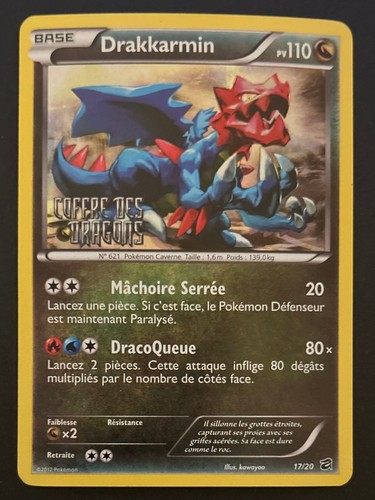 Carte pokémon drakkarmin - carte,