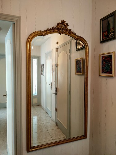 Miroir ancien style louis - miroir,