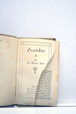 LIVRE ANCIEN SCOTT IVANHOE