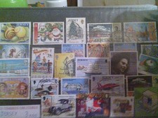 25 TIMBRES DE JERSEY OBLITERES