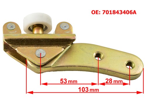 Rouleau guide bras court - rouleau,