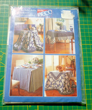 - 5 PATRONS DE NAPPES - BURDA DECO Carrée, ronde, Parement, plis..