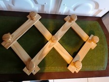  PORTE MANTEAU MURAL ACCORDÉON  EN BOIS