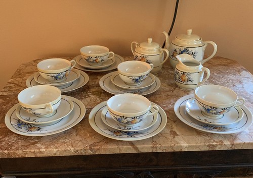 Antique lusterware tea coffee - antique,