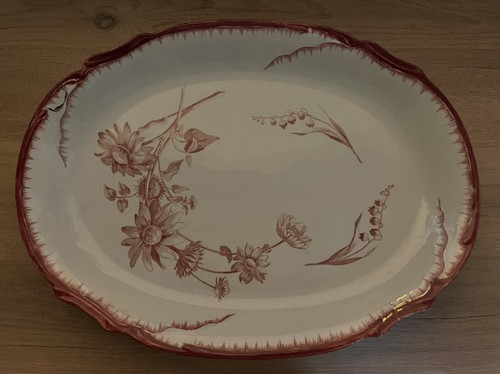 Très grand plat - oval, de