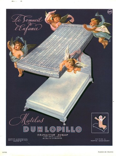 Publicité ancienne matelas