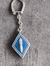 STYLE BOURBON PORTE CLE  GENDARMERIE ÉCUSSON AU FLAMBEAU ANNEES 70 TBE