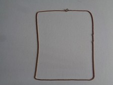 ANCIENNE CHAINE COLLIER SAUTOIR MAILLE EN FIX PLAQUE OR  L : 50,5 CM