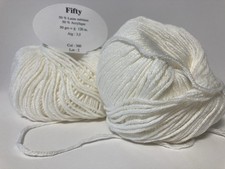 lot de 10 pelotes de laine Mérinos 50% Blanc Cassé 360/ fabriqué en FRANCE