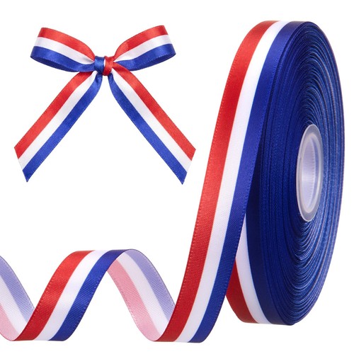 Ruban tricolore bleu - tricolore, blanc