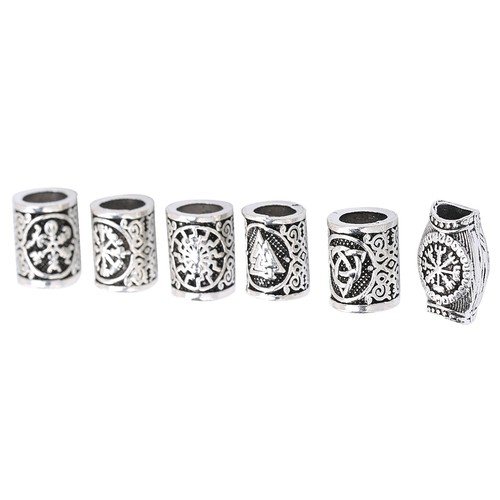 6pcs perles barbe vintage - 6pcs, de