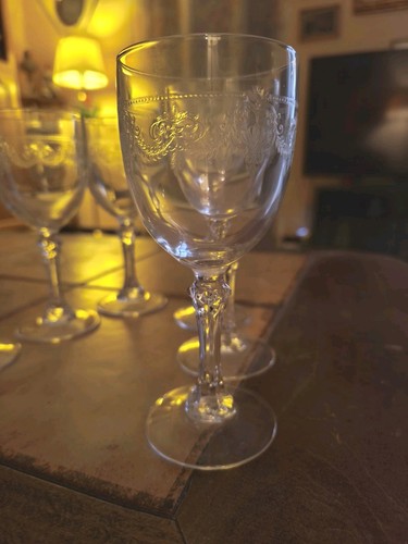 Verres vin blanc cristal - 6, à