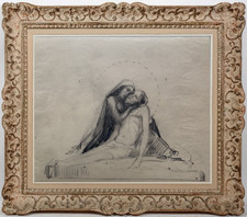 HENRI LAFFITE (1885-1977) ELEVE DE RODIN - PROJET SCULPTURE ART SACRE 1920 (450)