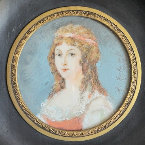 Peinture miniature portrait - peinture,