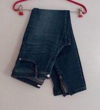 Jean/pantacourt cheville bleu