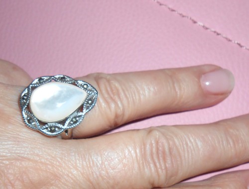 Bague marquise ancienne - bague,