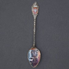 Souvenirs Mairie Frankfurt / M Emaillemalerei 800 Argent Um 1900 Antique V. Jur