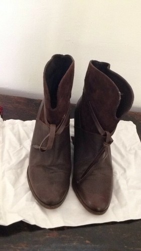 Bottines cuir daim bi - et,