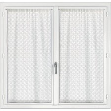 Lot de 2 voilages 60x120 cm