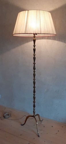 Lampadaire bronze doré