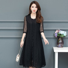 Femmes Swing Maille Dentelle