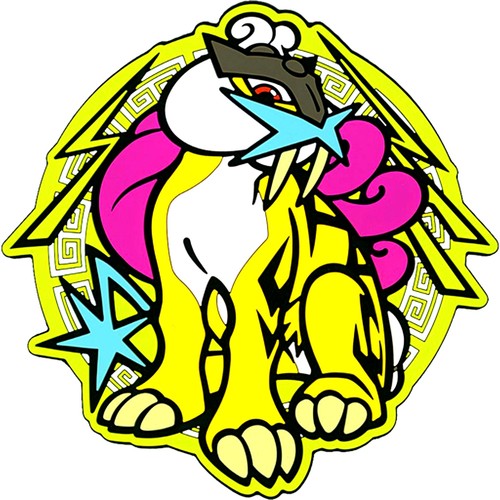 Raikou rubber coaster pikachu - raikou,