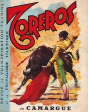MEJANES (13) Journal / CORRIDAS illustré CLUB TAURIN Paul RICARD ... en 1957