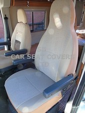 I - Adapté À Fiat Ducato Camping-Car, Siège Housses, Honda Beige Velours MH-173