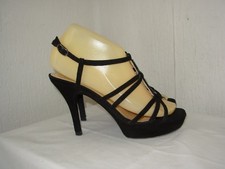 UNISA Sandales Femme daim noir Strass P.36