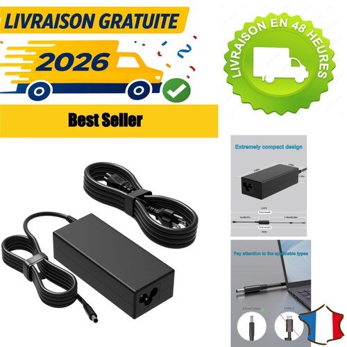 Chargeur 90w pour dell - pour,