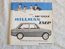 HILLMAN IMP  Catalogue Prospectus Brochure