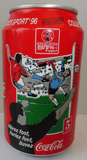 COCA COLA® CANETTE VIDE 33CL 1997 SERIE LIMITEE 8 BOITES SPORT'96 FOOT N° 5