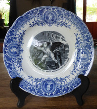 assiette parlante terre de fer