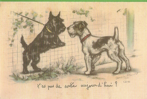 Germaine bouret carte postale - bouret,