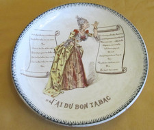 Assiette chanson terre de fer