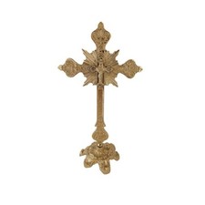 Croix Crucifix En Bronze