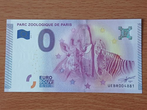 Billet souvenir euro zoo - billet,