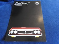 catalogue depliant lancia beta coupé 1300 / 1600 / 2000IE / Volumex