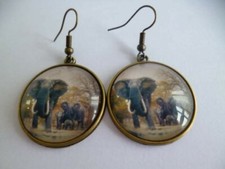 boucles d'oreilles bronze