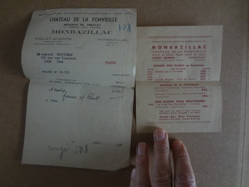 Facture pub vin monbazillac - pub,