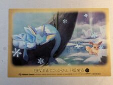 Glaceon Vaporeon 2/7 Eeve & Colorful Friends Pokemon Center Clear card