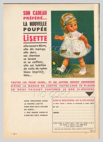 1965 document pub - document, poupée