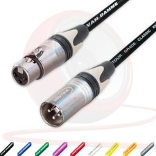 Van Damme Symetrique Micro Câble. Neutrik XLR à XLR Câbles. Blanc Coloré Bottes